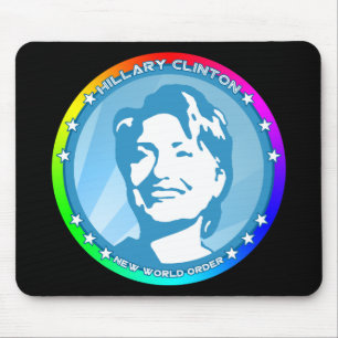 Tapis De Souris hillary clinton. arc-en-ciel.
