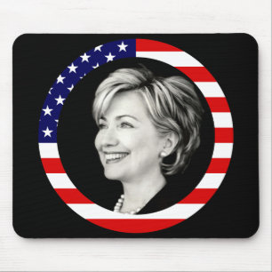 Tapis De Souris hillary Clinton. nous drapeau. pittoresque