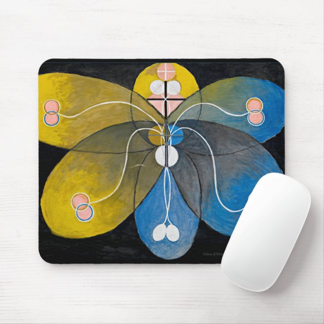 Tapis De Souris Hilma af Klint - L'évolution, 9 (Avec souris)