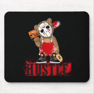 Tapis De Souris Hip hop Lover Hockey Mask Teddy Bear Fun Entrepren