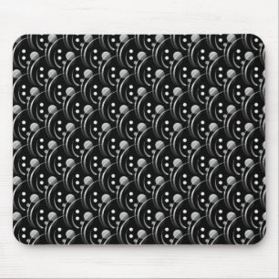 Tapis De Souris Hip noire et grise et Mousepad élégant