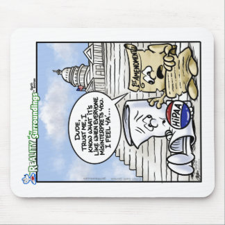 Tapis De Souris HIPAA 1er amendement Pad de souris mal compris