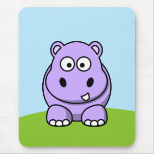 Tapis De Souris Hippo de lavande mignon