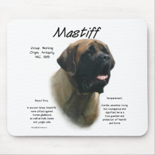 Tapis De Souris Histoire des mastiff abricot