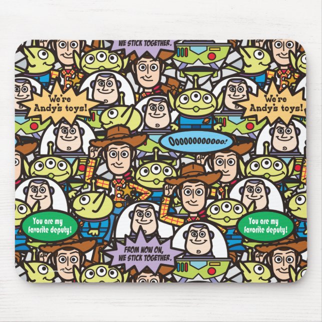 Tapis De Souris Histoire du jouet | Cute Toy Motif (Devant)