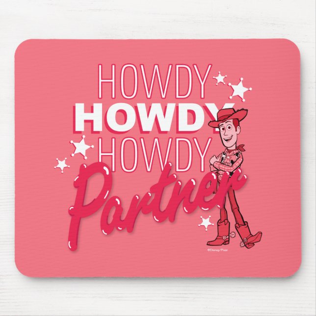 Tapis De Souris Histoire du jouet | Woody "Howdy Howdy Howdy Partn (Devant)