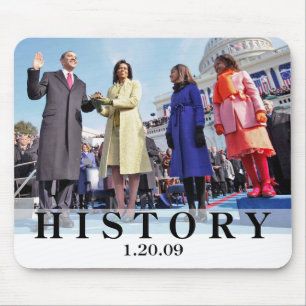 Tapis De Souris HISTOIRE : Le Président Obama Swearing In Ceremon