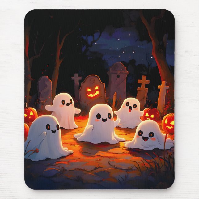 Tapis De Souris Histoires de fantômes Éffrayantes (Devant)