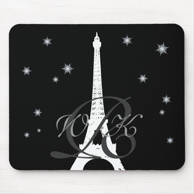 Tapis De Souris Hiver à Paris Souris (Devant)