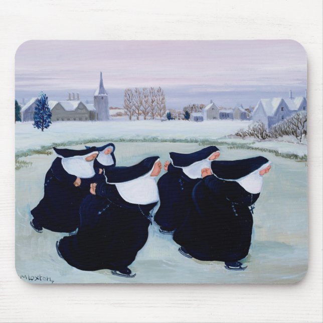 Tapis De Souris Hiver au couvent (Devant)