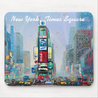 Tapis De Souris Hiver dans le Times Square