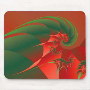 Tapis De Souris Hiver Solstice Cool Abstrait Art Fractal