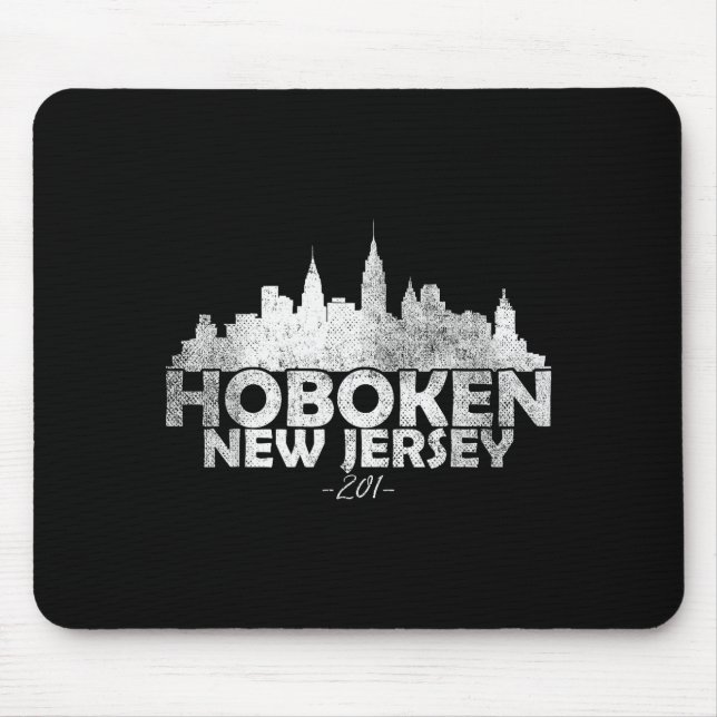 Tapis De Souris Hoboken New Jersey Nj _ Skyline  (Devant)