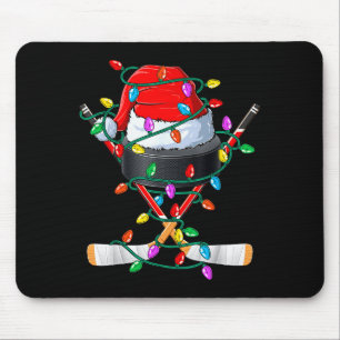 Tapis De Souris Hockey de Noël Xmas Santa Srts Chapeau Balle Enfan