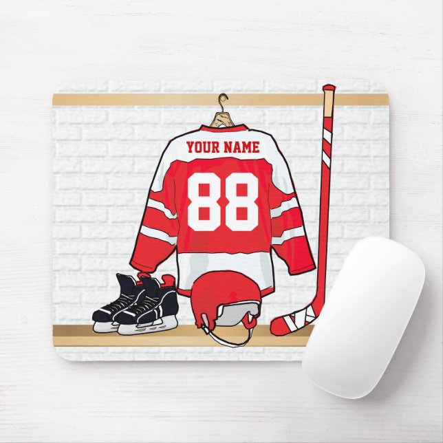 Tapis De Souris Hockey sur glace du Jersey (Avec souris)
