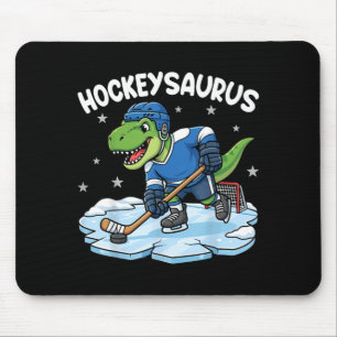 Tapis De Souris Hockeysaurus Drôle Cadeau de dinosaure de hockey p