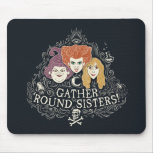 Tapis De Souris Hocus Pocus Rassembler 'Soeurs Rondes