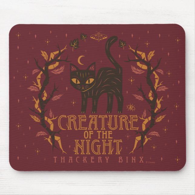 Tapis De Souris Hocus Pocus Thackery Binx Night Magie (Devant)