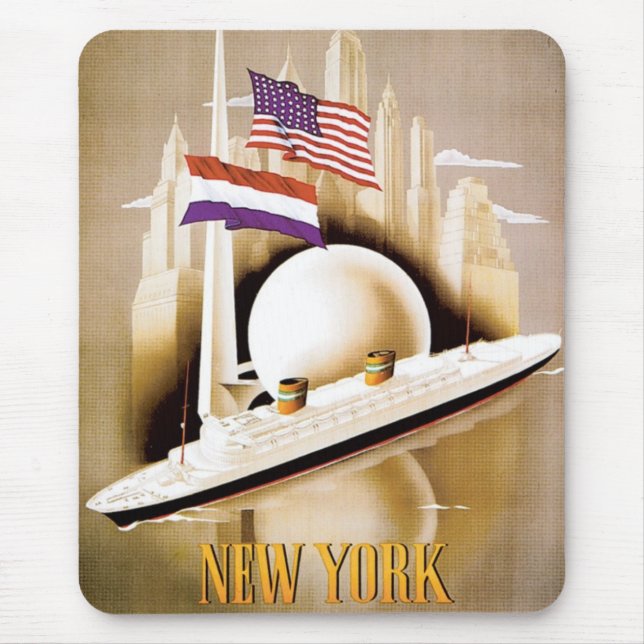 Tapis De Souris Holland America Line NY World's Fair Mousepad (Devant)