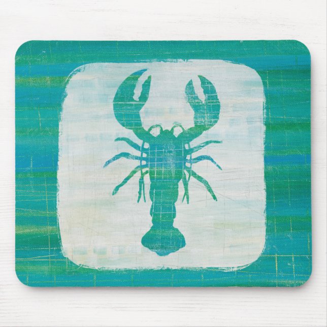 Tapis De Souris Homard côtier d'Aqua de l'art | (Devant)