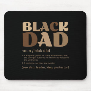 Tapis De Souris Homme Black Papa Melanin Définition Africain Améri