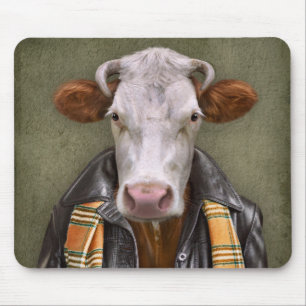 Tapis De Souris Homme de vache