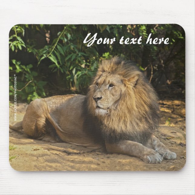 Tapis De Souris Homme Lion Mousepad (Devant)