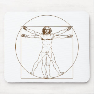 Tapis De Souris Homme Mousepad de da Vinci Vitruvian