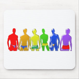 Tapis De Souris Hommes d'arc-en-ciel