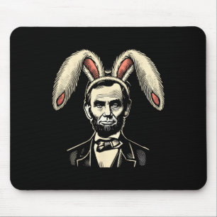 Tapis De Souris Hommes Femmes Vintage Lapin Pâques Costume Abraham