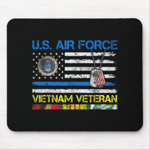 Tapis De Souris Hommes U.s Air Force Vietnam Vétérinaire, Usaf Vét