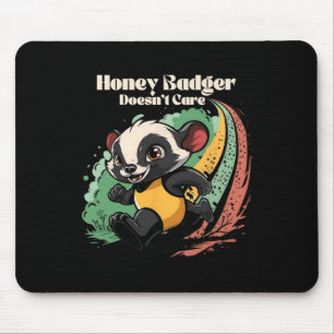 Tapis De Souris Honey Badger ne se soucie pas mignon animal Amusan