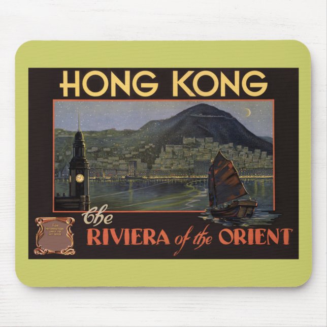 Tapis De Souris Hong Kong ~ Riviera de l'Orient (Devant)