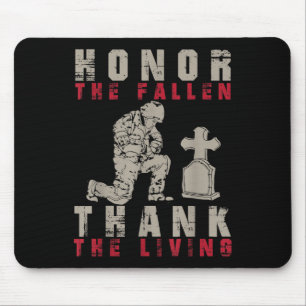 Tapis De Souris Honneur Les Fallen Merci Le Soldat Vivant Fier