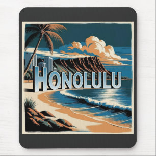 Tapis De Souris Honolulu O’aho Hawaii