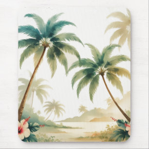 Tapis De Souris Honolulu Voyage Hawaïen de style vintage