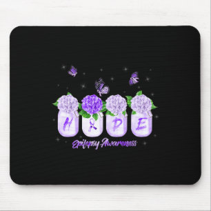 Tapis De Souris Hope Hydrangea Flower Butterfly Epilepsy Sensibili