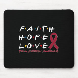 Tapis De Souris Hope Love Cerveau Aneurysme Sensibilisation