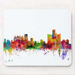 Tapis De Souris Horizon de Detroit Michigan