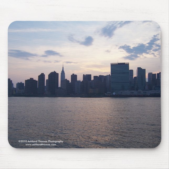 Tapis De Souris Horizon de NYC sur l'East River Mousepad (Devant)