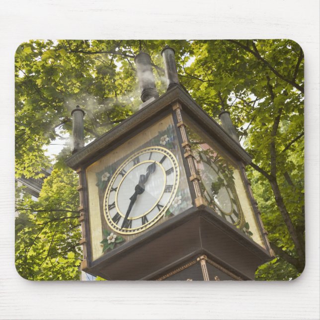 Tapis De Souris Horloge à vapeur dans le quartier Gastown (Devant)