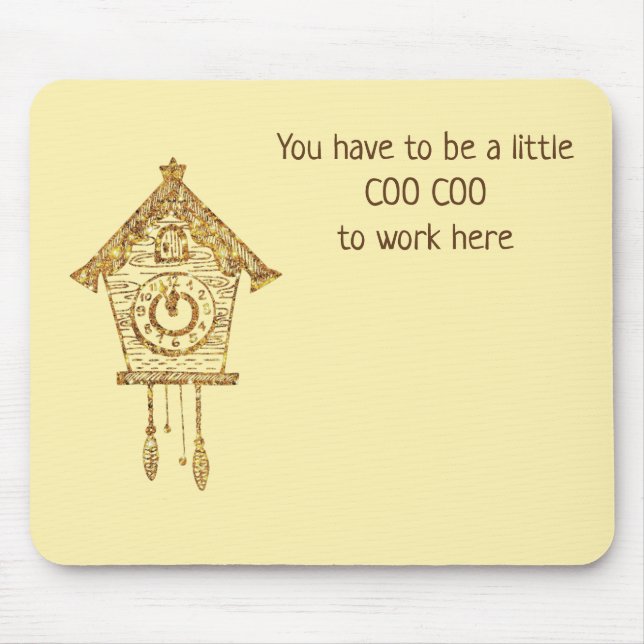 Tapis De Souris Horloge Coo (Devant)