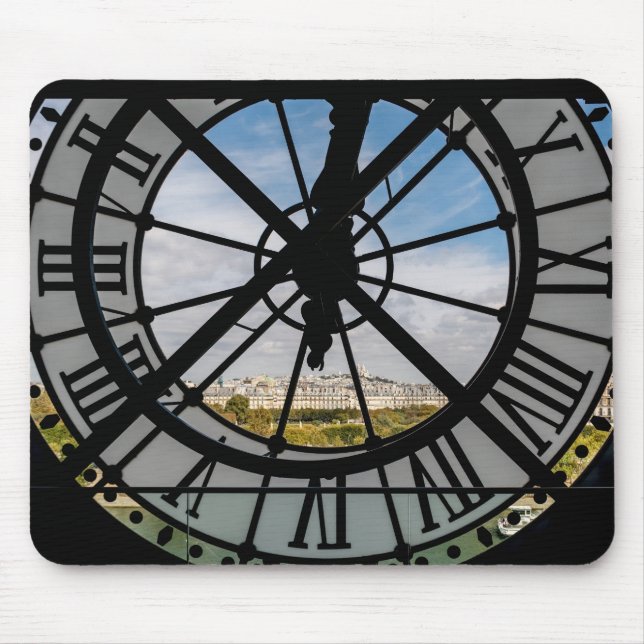 Tapis De Souris Horloge géante en verre au Musée d'Orsay - Paris (Devant)