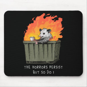 Tapis De Souris Horreurs persistent je persiste aussi Mème drôle d