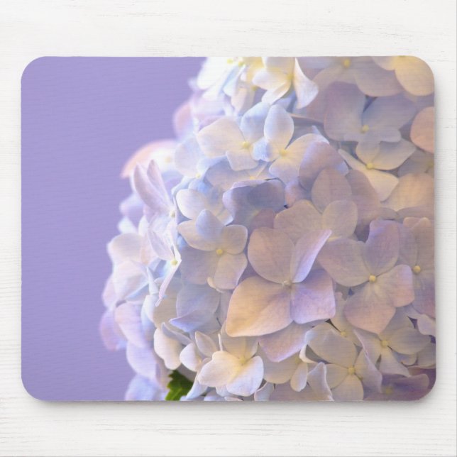 Tapis De Souris Hortensia bleu personnalisable Mousepad (Devant)