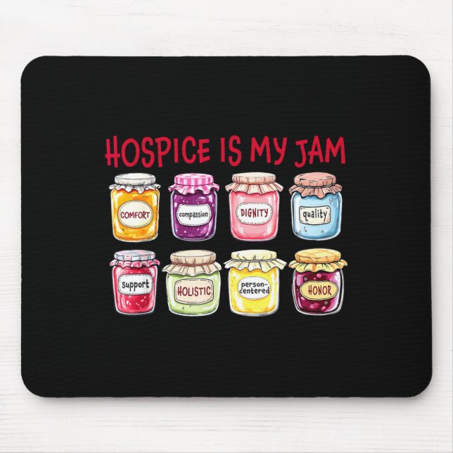Tapis De Souris Hosce Is My Jam Caregiver Appreciation Medical Sta (Devant)