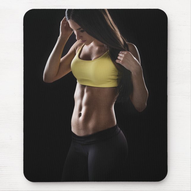 Tapis De Souris Hot Femme Fitness Girls (Devant)