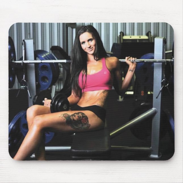 Tapis De Souris Hot Femme Fitness Girls (Devant)