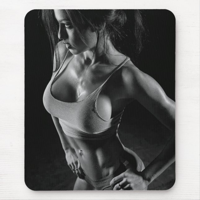 Tapis De Souris Hot Femme Fitness Girls (Devant)