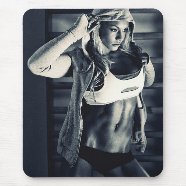 Tapis De Souris Hot Femme Fitness Girls (Devant)
